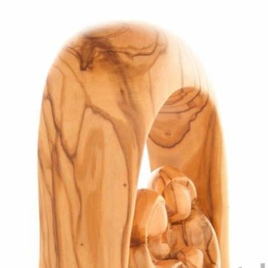 Hand Carved Statue of the Holy Family (Abstract) - Statuettes - Bethlehem Handicrafts