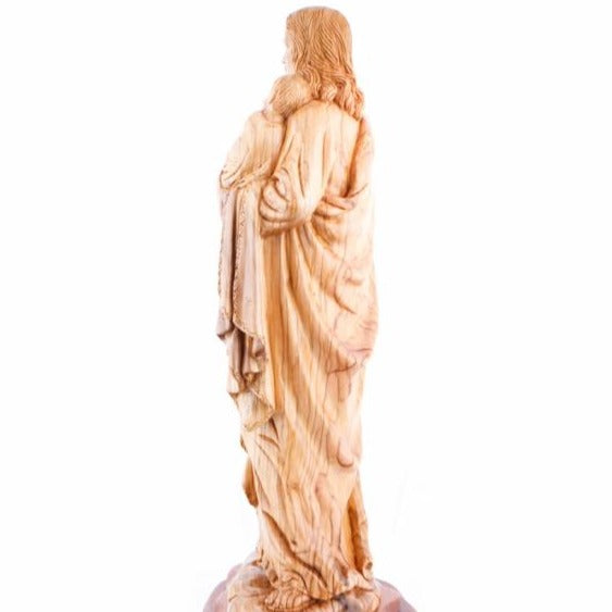 Carved Wooden Jesus With The Children's Statue - Statuettes - Bethlehem Handicrafts