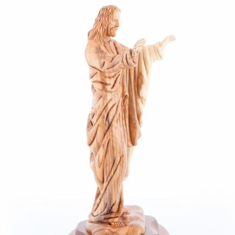 Wooden Jesus Christ Blessing's Statue - Statuettes - Bethlehem Handicrafts