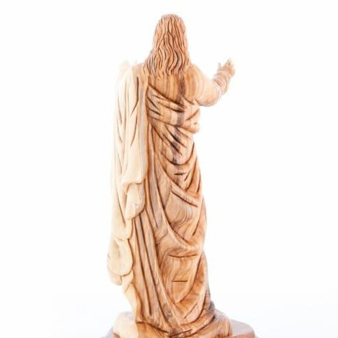 Wooden Jesus Christ Blessing's Statue - Statuettes - Bethlehem Handicrafts