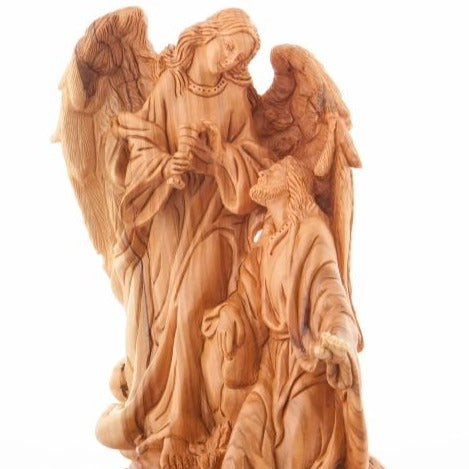 Jesus Christ with an Angel Before His Arrest in the Garden of Gethsemane - Statuettes - Bethlehem Handicrafts