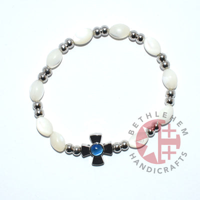 Mother of Pearl Bracelet 8 x 6mm Beads
