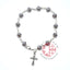 Prayer Rosary, Purple Crystal Beads