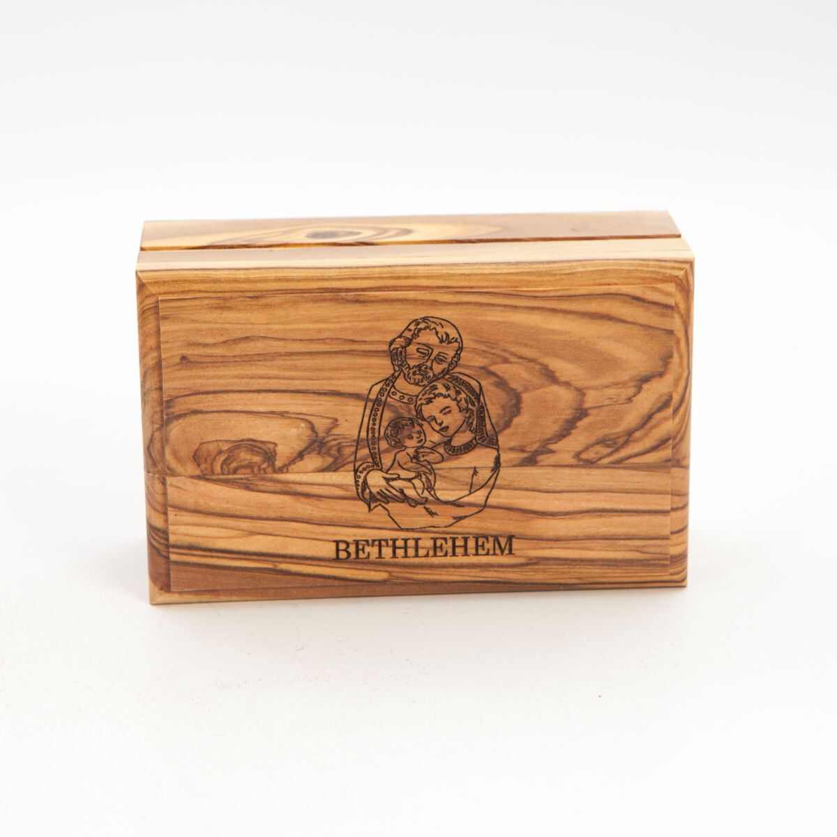 Holy Family Wooden Rosary Holder