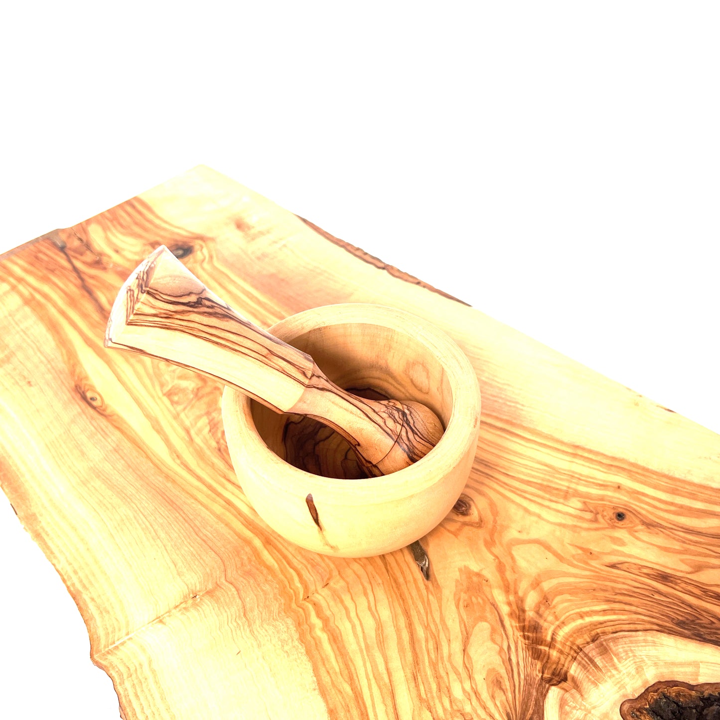 Olive Wood Mortar and Pestle