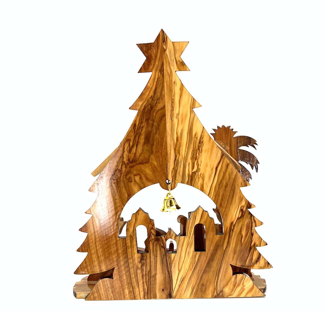 Nativity Scene with Music Player