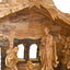 Nativity Scene Set with Sculptured Figures and Manager, 32.3" Masterpiece