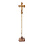 Processional Cross / Crucifix, Olive Wood Hand Carved from Holy Land