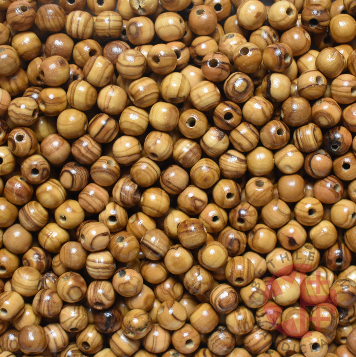 Rosary Beads Smooth Round Supplies Olive Wood from the Holy Land  Bulk