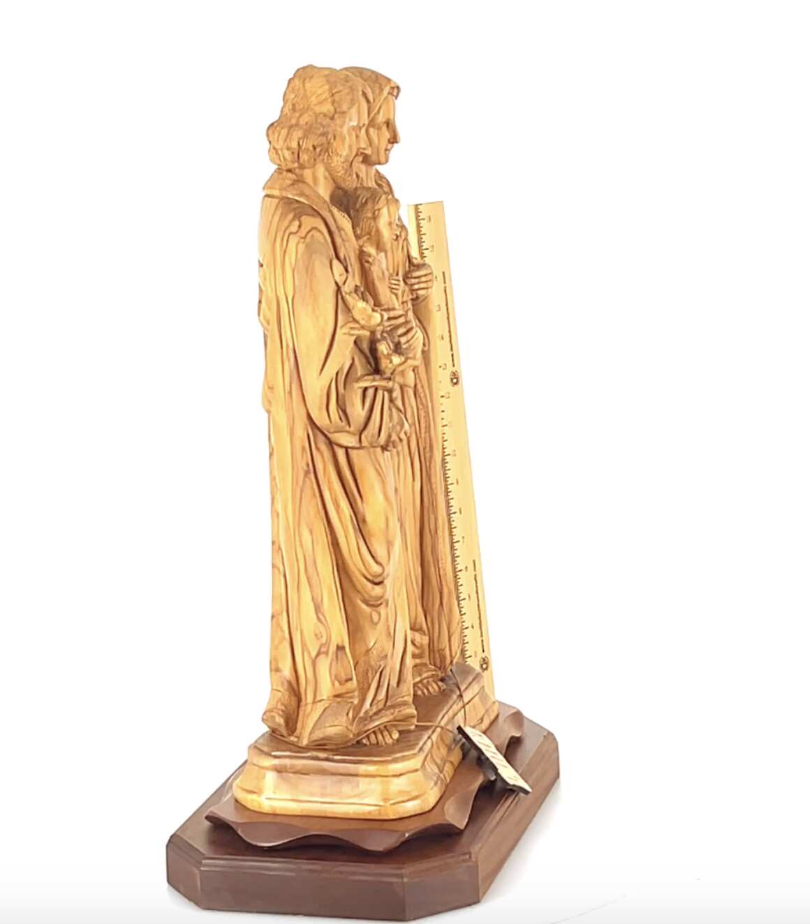 Holy Family Statue for Church, 24" Olive Wood Masterpiece