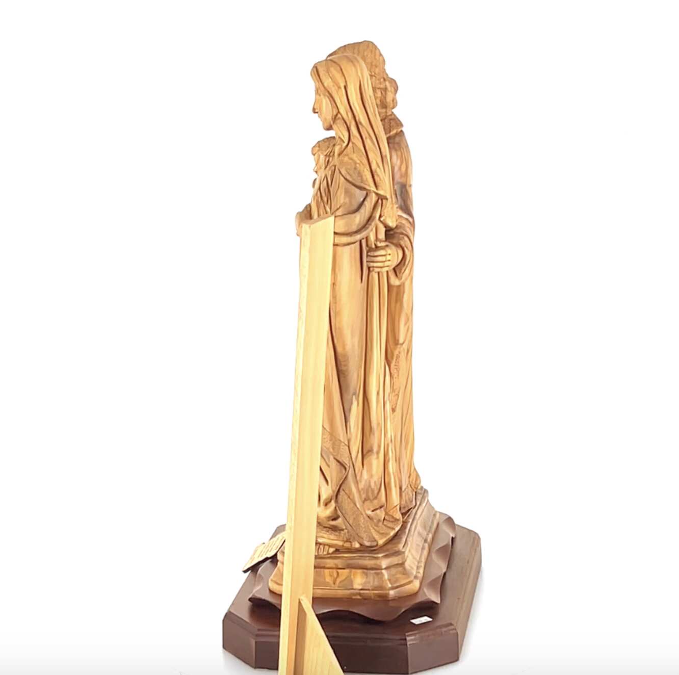 Holy Family Statue for Church, 24" Olive Wood Masterpiece