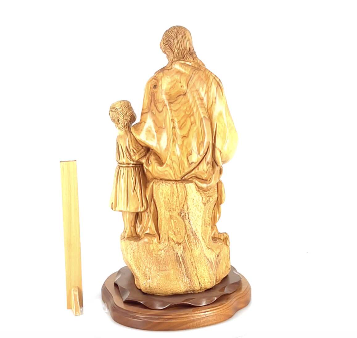 Jesus Christ, "With The Children" Masterpiece 24", Olive Wood Carved Sculpture from the Holy Land