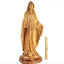 "Our Lady of the Grace"Virgin Mary Masterpiece, 31.5" Olive Wood Carved Sculpture from the Holy Land