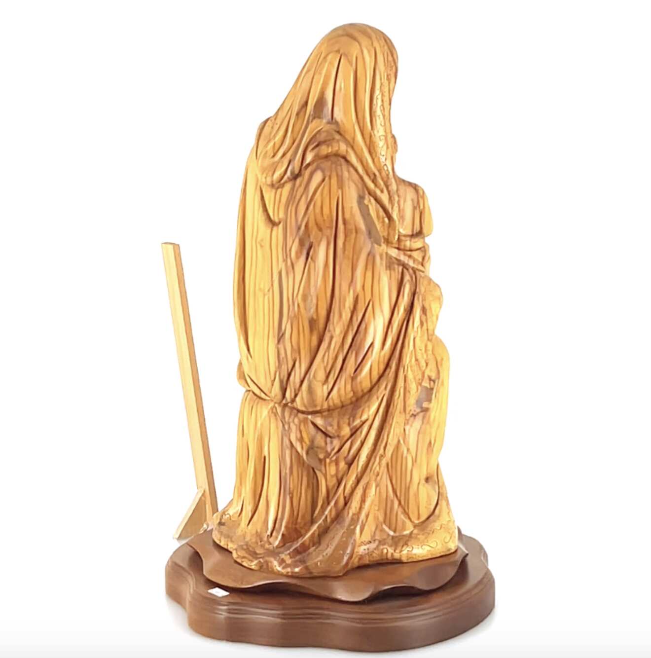 Virgin Mary Holding Sleeping Baby Jesus, 13.8" Wooden Masterpiece Carving