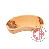 Bol de madera de olivo en forma de plátano