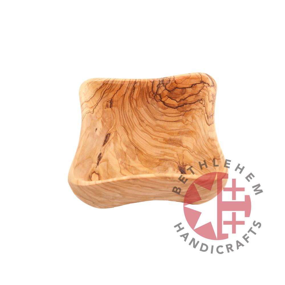 Teak Square Olive Wood Bowl 2 - Home & Office - Bethlehem Handicrafts