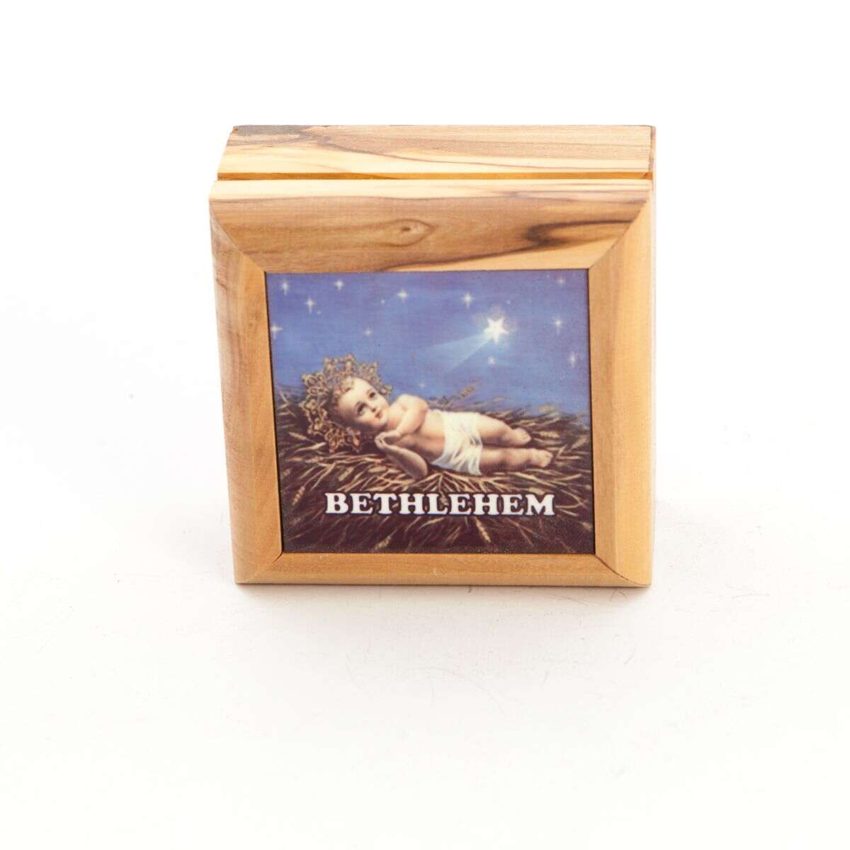 Olive Wood Nativity Scene Box (Bethlehem)