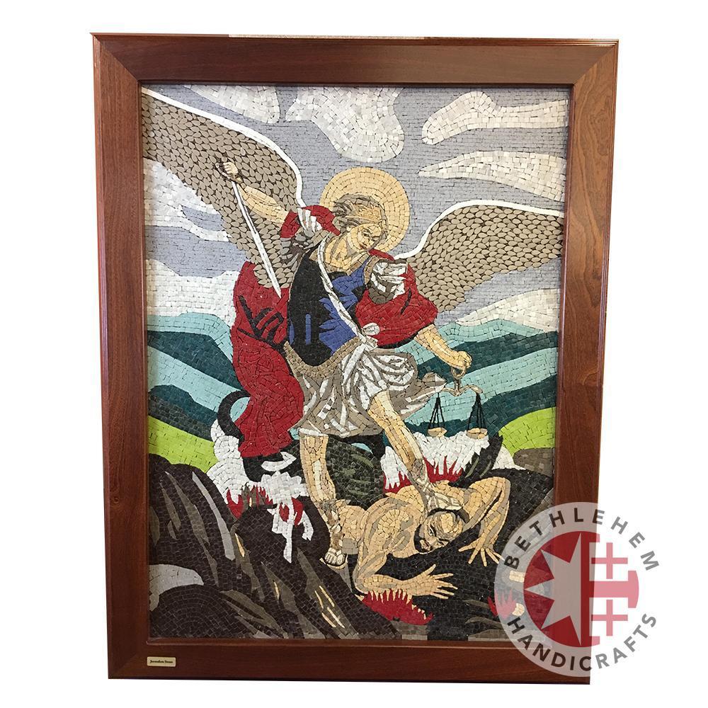 St. Michael's Mosaic Wall Hanging - Specialty - Bethlehem Handicrafts