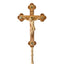 Olive Wood Hand Carved Processional Cross Crucifix - Bethlehem Handicrafts