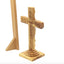 7.3" Standing Crucifix with Holy Land Soil in Glass Capsule
