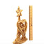 Holy Family with Star of Bethlehem "Heart Shaped", 12.8"  Abstract Hand Carved Olive Wood