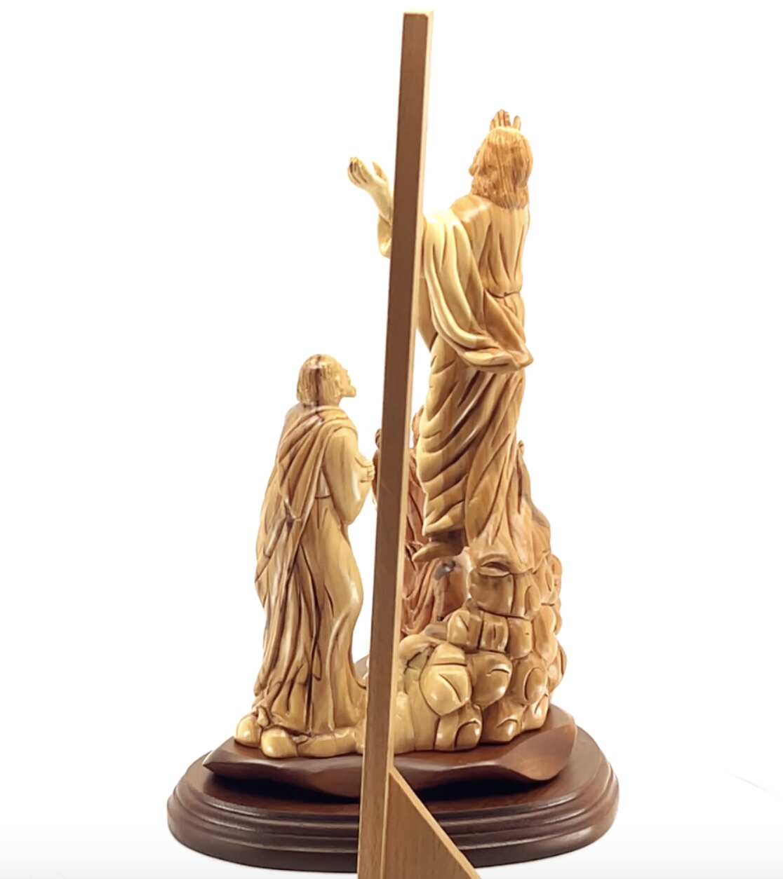 Jesus Christ "Ascension into Heaven" Carving, 11" Holy Land Olive Wood Statue