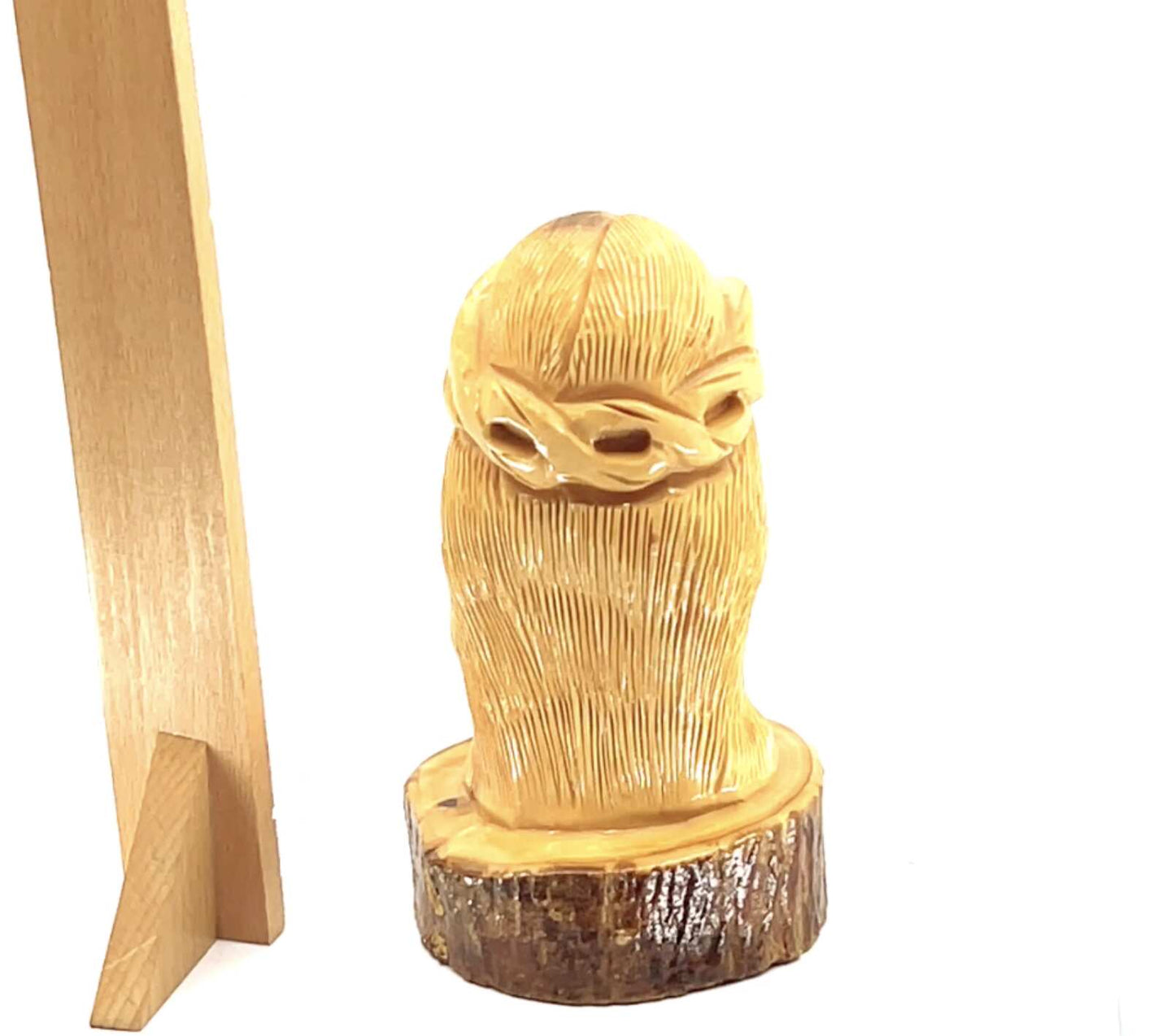 Jesus Christ Bust Carving, 5.9" Carving from Holy Land Olive Wood