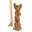 Jesus Christ "Crucified on Cross" Carving, 10" Olive Wood Abstract
