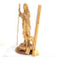 Jesus Christ "The Good Shepherd" Statue, 18.5" Carved Holy Land Wood Sculpture