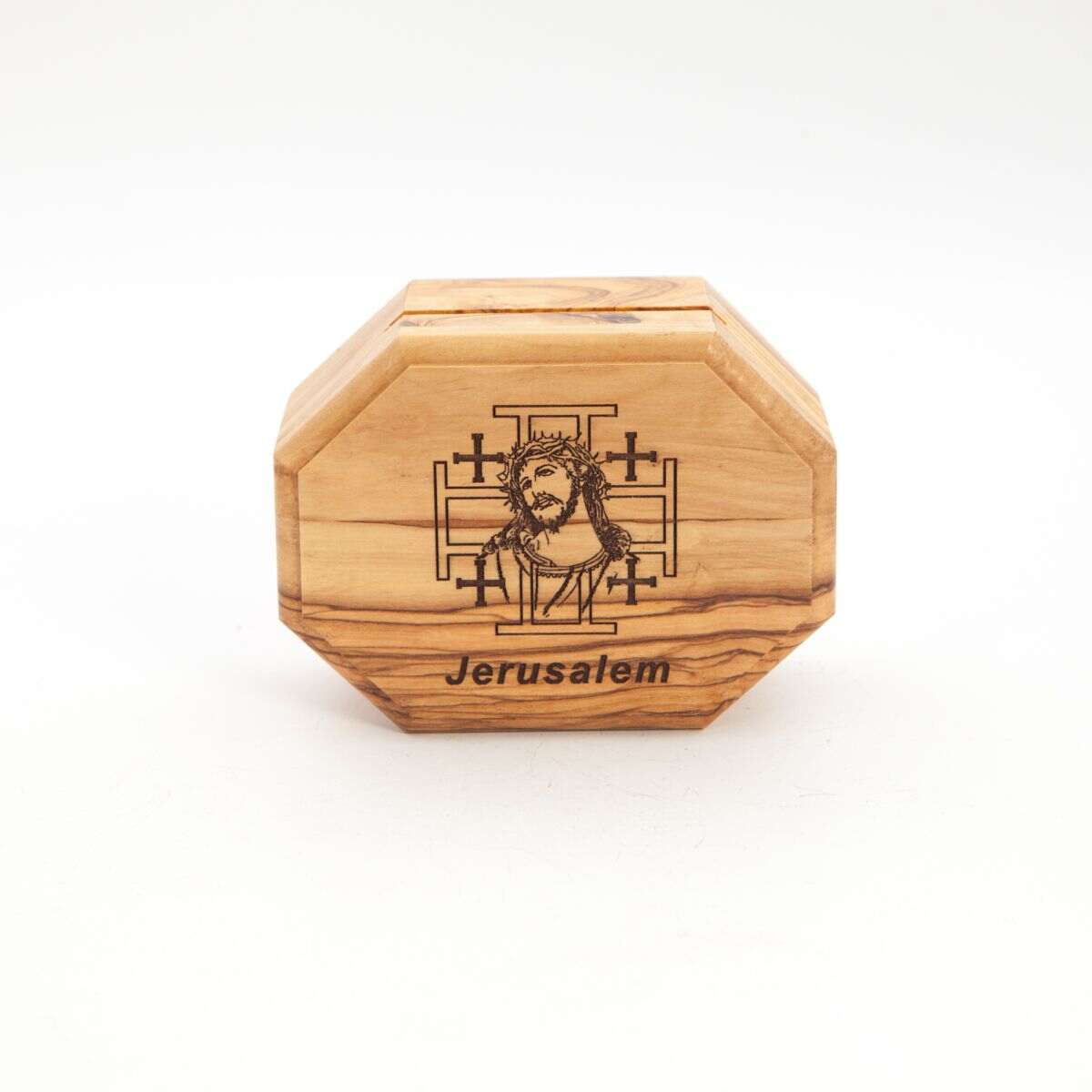 Jesus Christ Wooden Box (Jerusalem), Octagon Rosary Holder