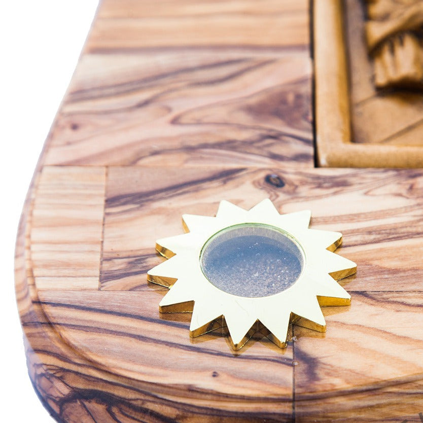 Olive Wood Last Supper Wall Hanging Plaque with Holy Land Incense - Wall Hangings - Bethlehem Handicrafts