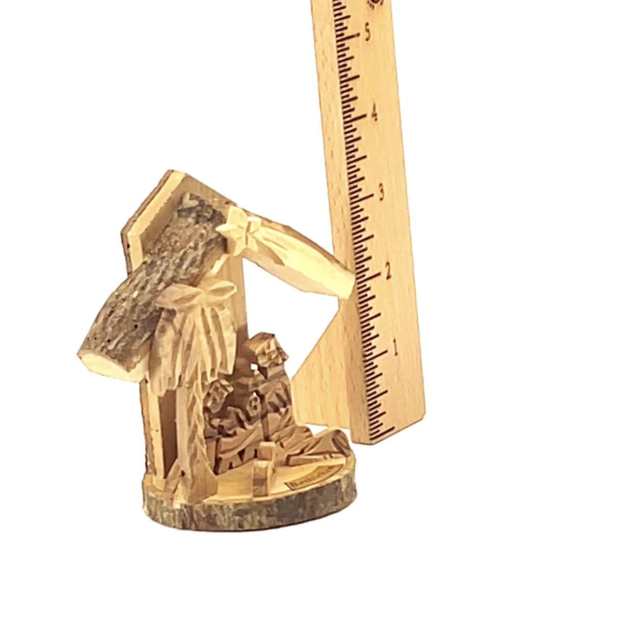 Nativity Scene Ornament, 3.1" Standing Handmade from Bethlehem