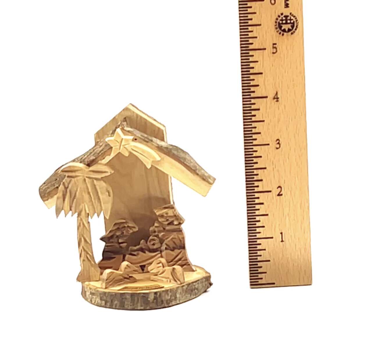 Nativity Scene Ornament, 3.1" Standing Handmade from Bethlehem