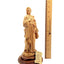 St. Joseph Holding Lily Flower, 11.2" Olive Wood Carved Statue