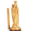 Virgin Mary "Our Lady of Mount Carmel" Statue, 17.3" with Baby Jesus Christ Carved from Holy Land Olive Wood