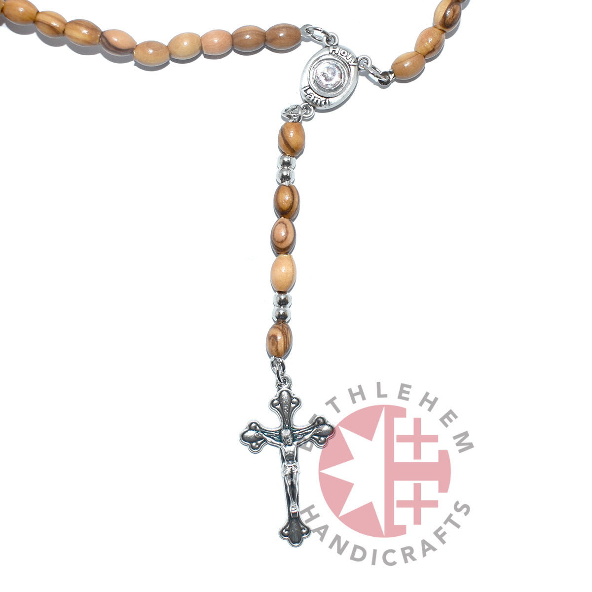 Stretchy Elastic Cord Rosary with Oval Wooden Beads – Bethlehem Handicrafts