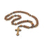 Catholic Rosary with Large Wooden Beads, Hand Made in Bethlehem from Holy Land Olive Wood