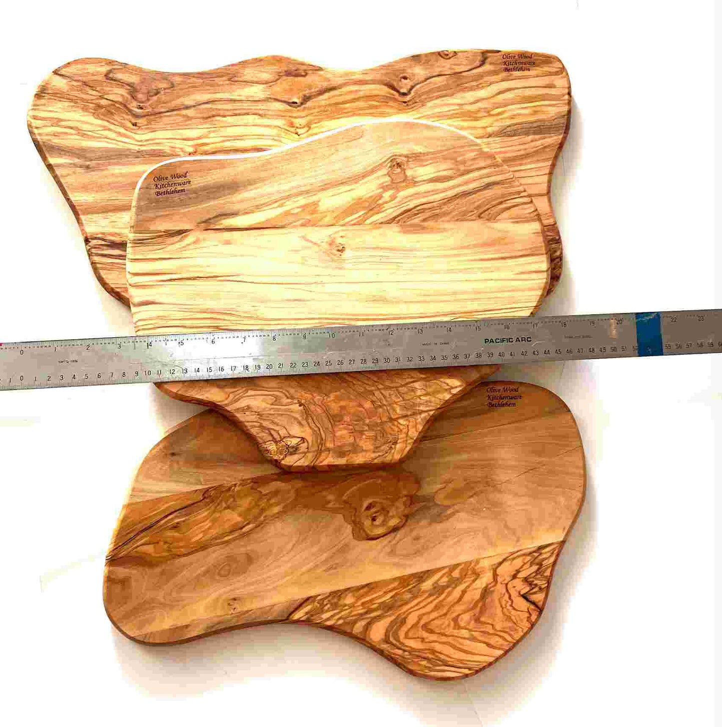 Wooden Cutting Boards / Charcuterie Board ( Set of 3) Handmade from Olive Wood Grown in Holy Land