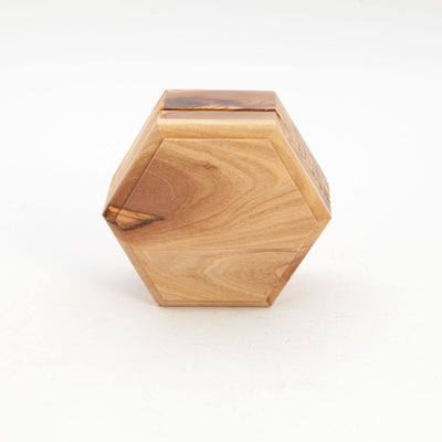Plain Hexagon Olive Wood Box