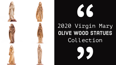 2020 Virgin Mary Olive Wood Statues Collection