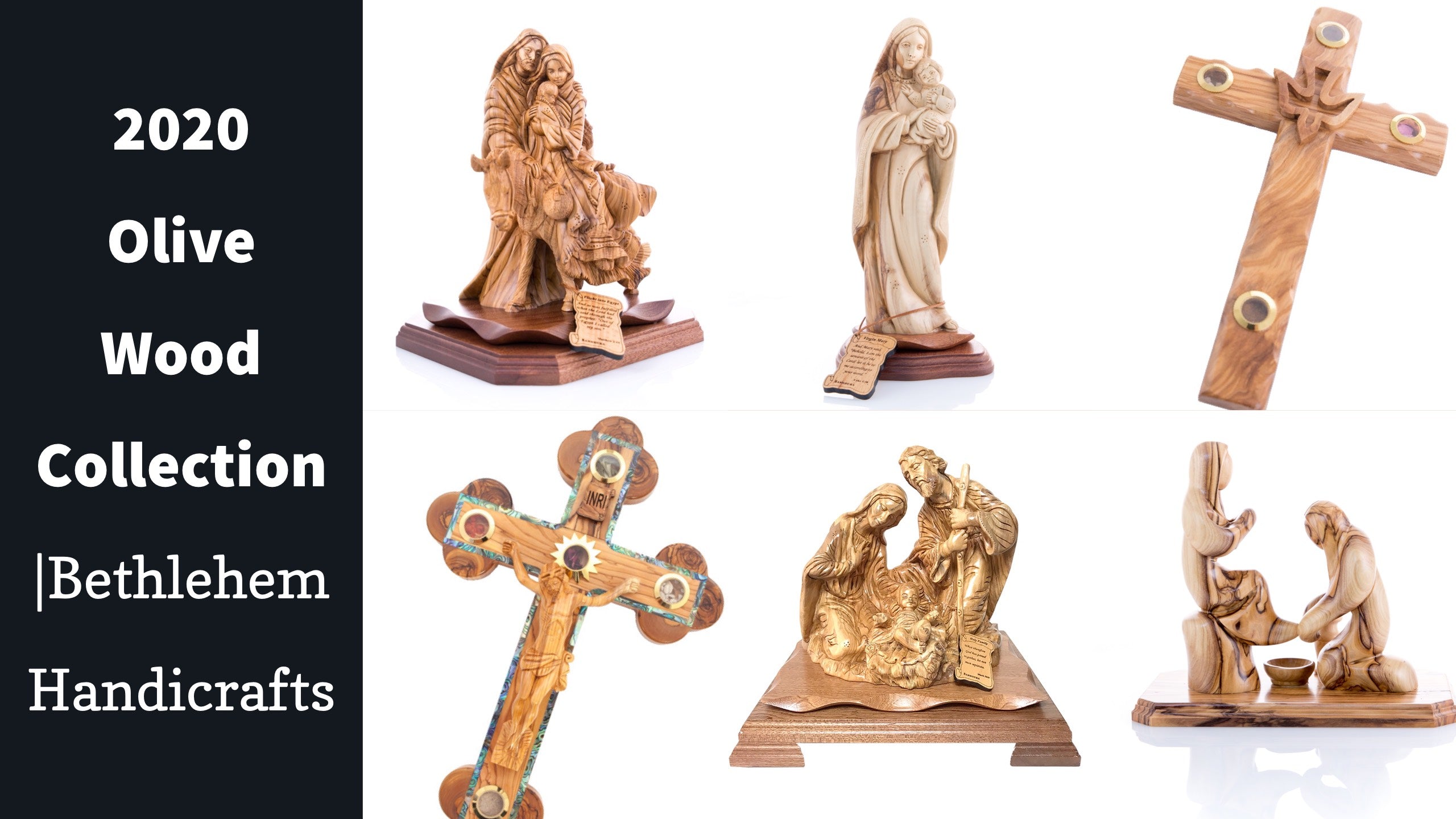 Hand-Carved Olive Wood Statues