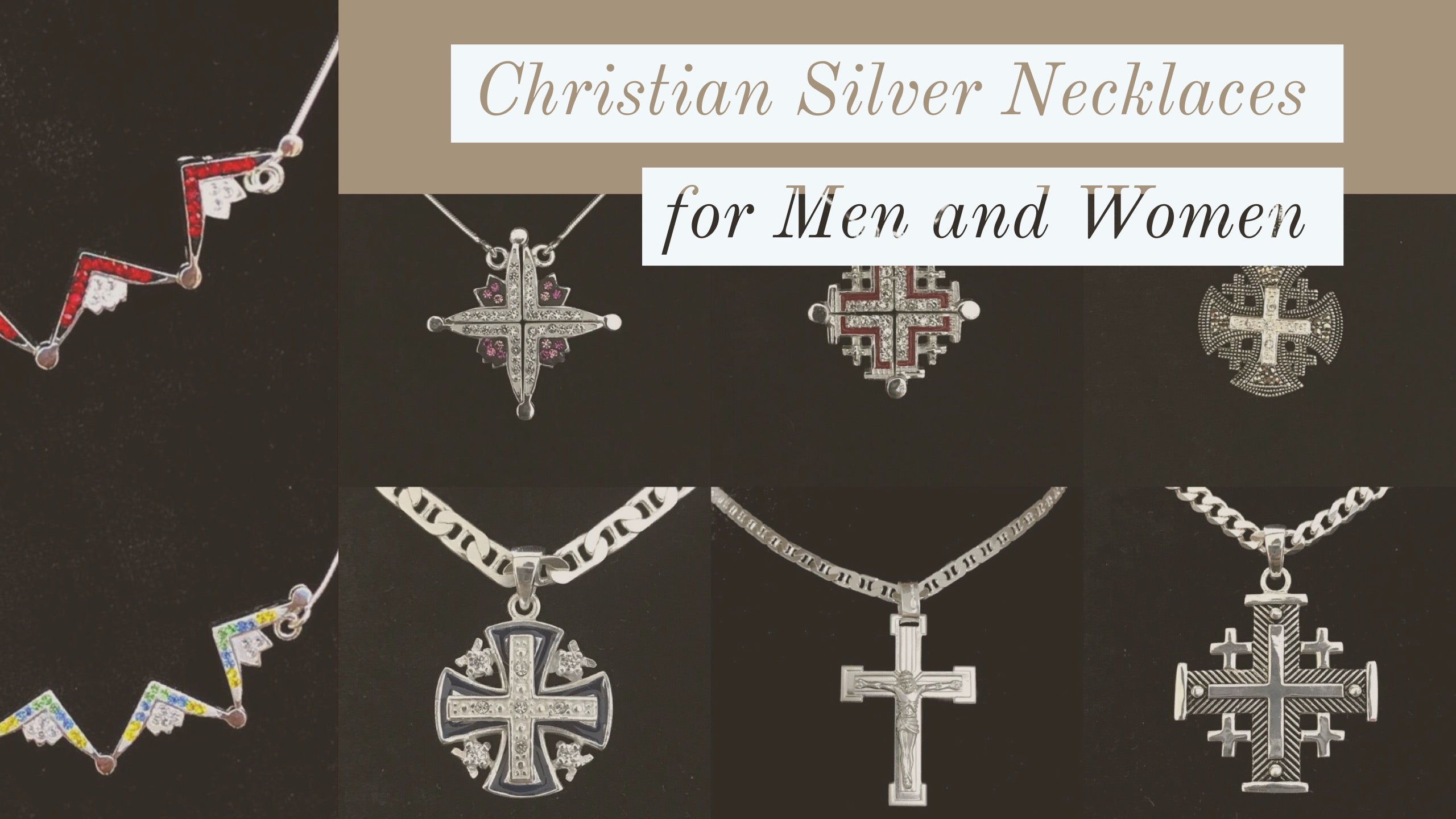Christian Silver Necklaces for Men and Women