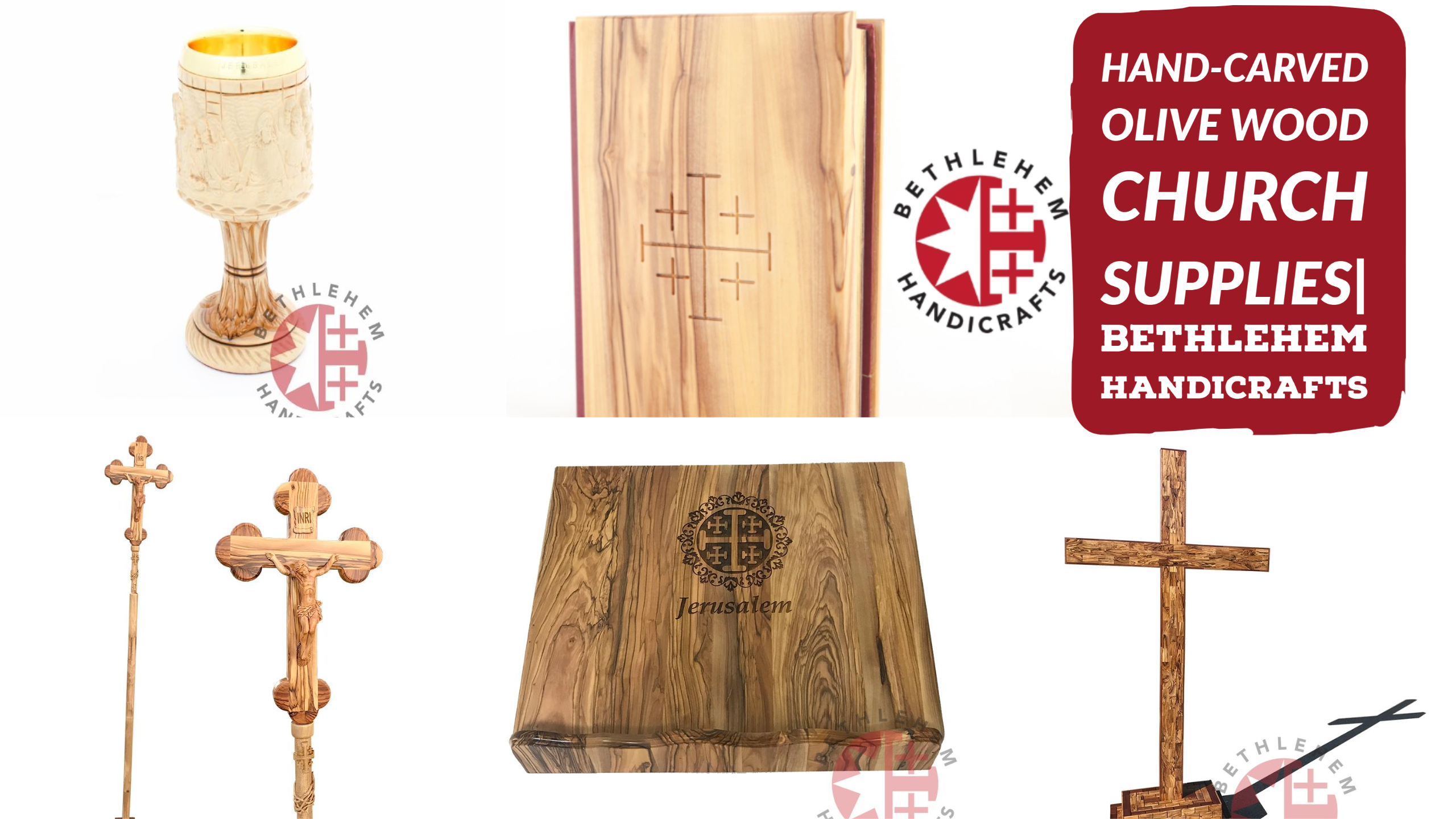 Hand-carved Olive Wood Church Supplies | Bethlehem Handicrafts