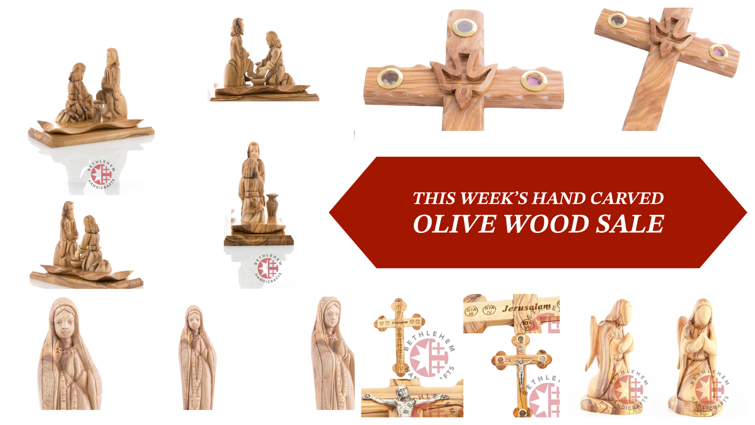 This Week's Hand Carved Olive Wood SALE | Bethlehem Handicrafts