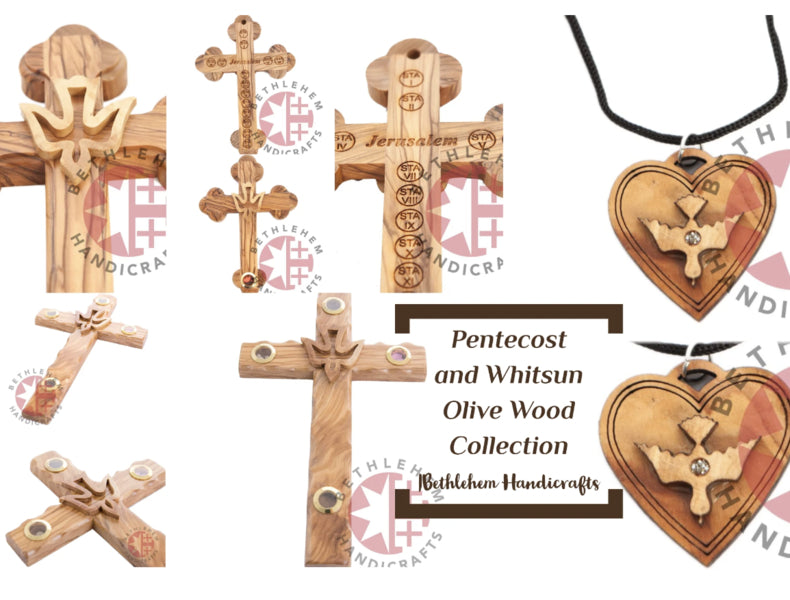 Pentecost and Whitsun Olive Wood Collection | Bethlehem Handicrafts