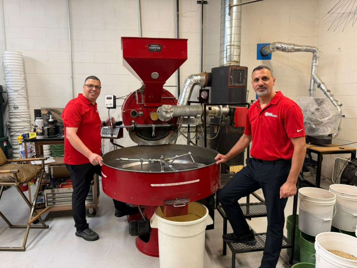 Holy Land Coffee, the Bannoura family with our roasting partner in Colorado