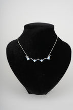 Two-Way Magnetic Star of Bethlehem Necklace with Blue Gemstones