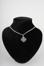 Sterling Silver Jerusalem Cross Necklace (S)