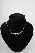 Two-Way Dark Red Magnetic Jerusalem Cross Necklace(L)
