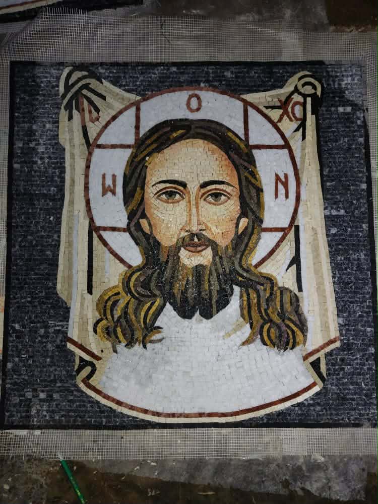 Holy Face of Jesus – Veronica’s Veil Mosaic Hand Made in The Holy Land